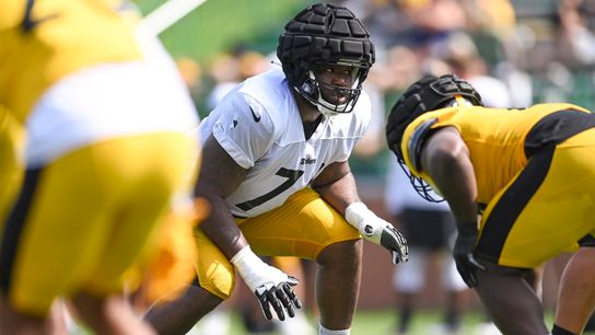 Steelers' offensive line feels it's moving in right direction taken in Latrobe, Pa. (Steelers)